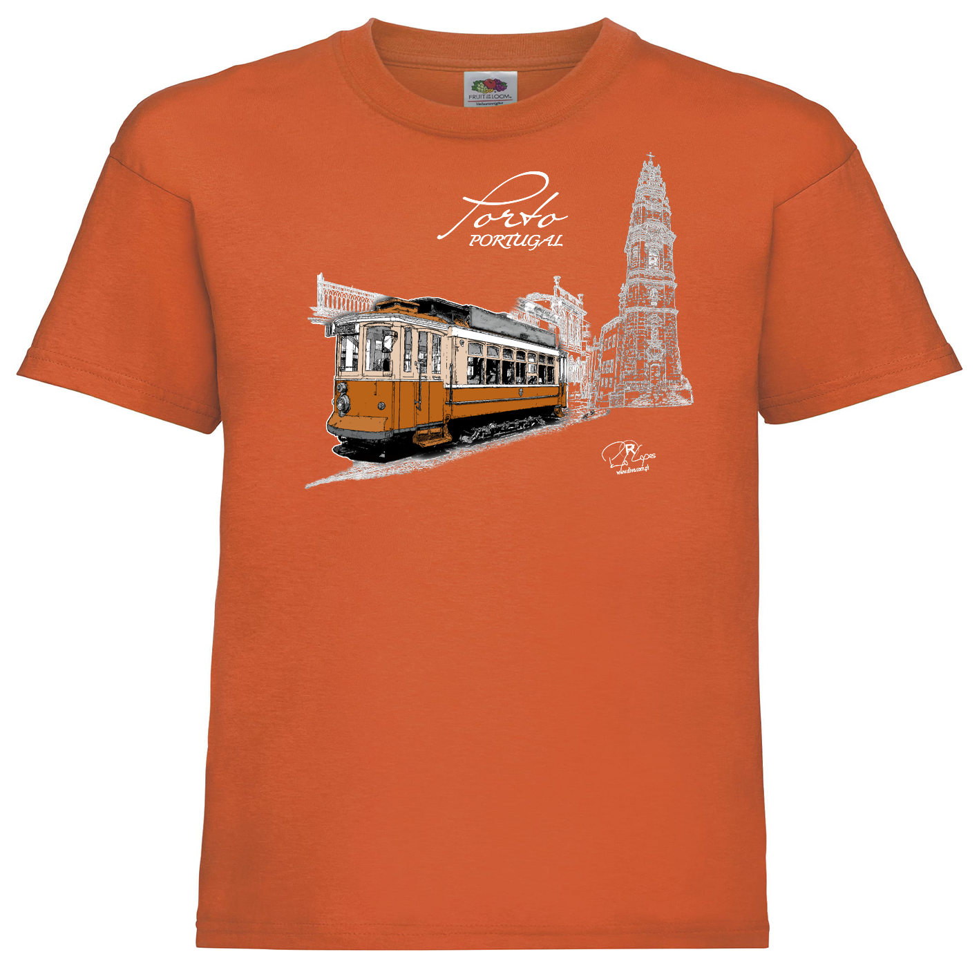 T-shirt Fruit of the Loom Kids Clérigos