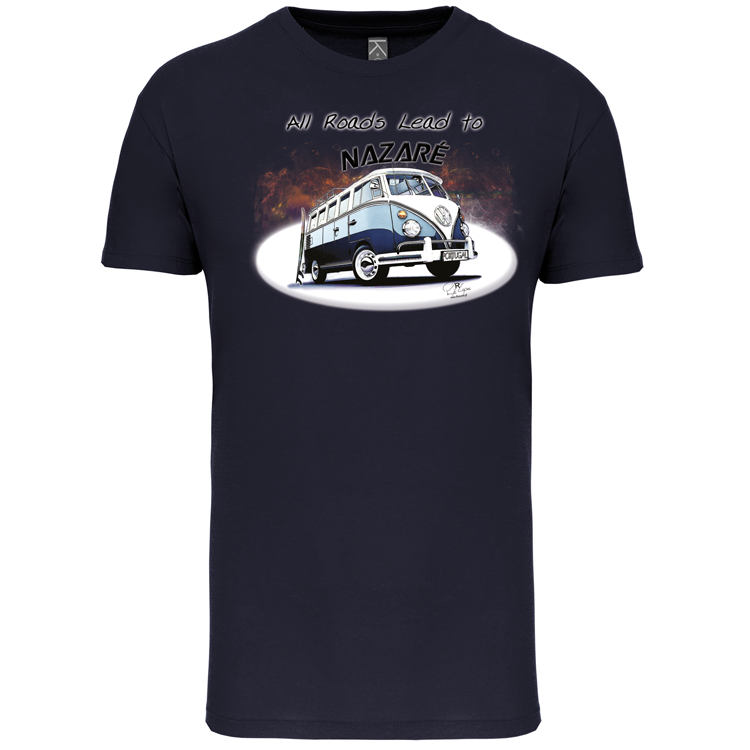 T-Shirt Algodão Biológico All Roads Lead to Nazaré