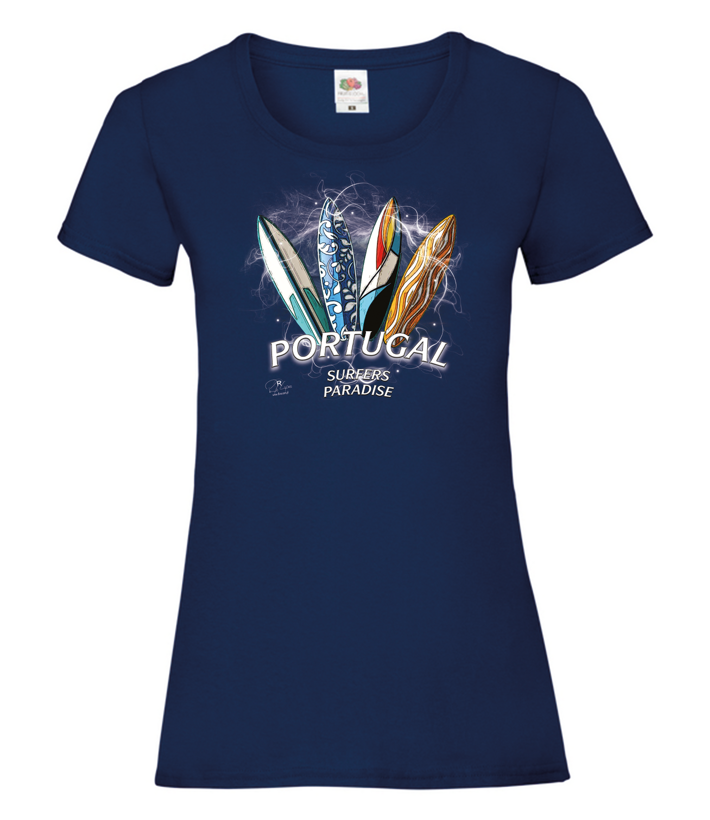 T-shirt Senhora Surfers Paradise Portugal