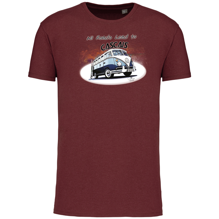 T-Shirt Algodão Biológico All Roads Lead to Cascais
