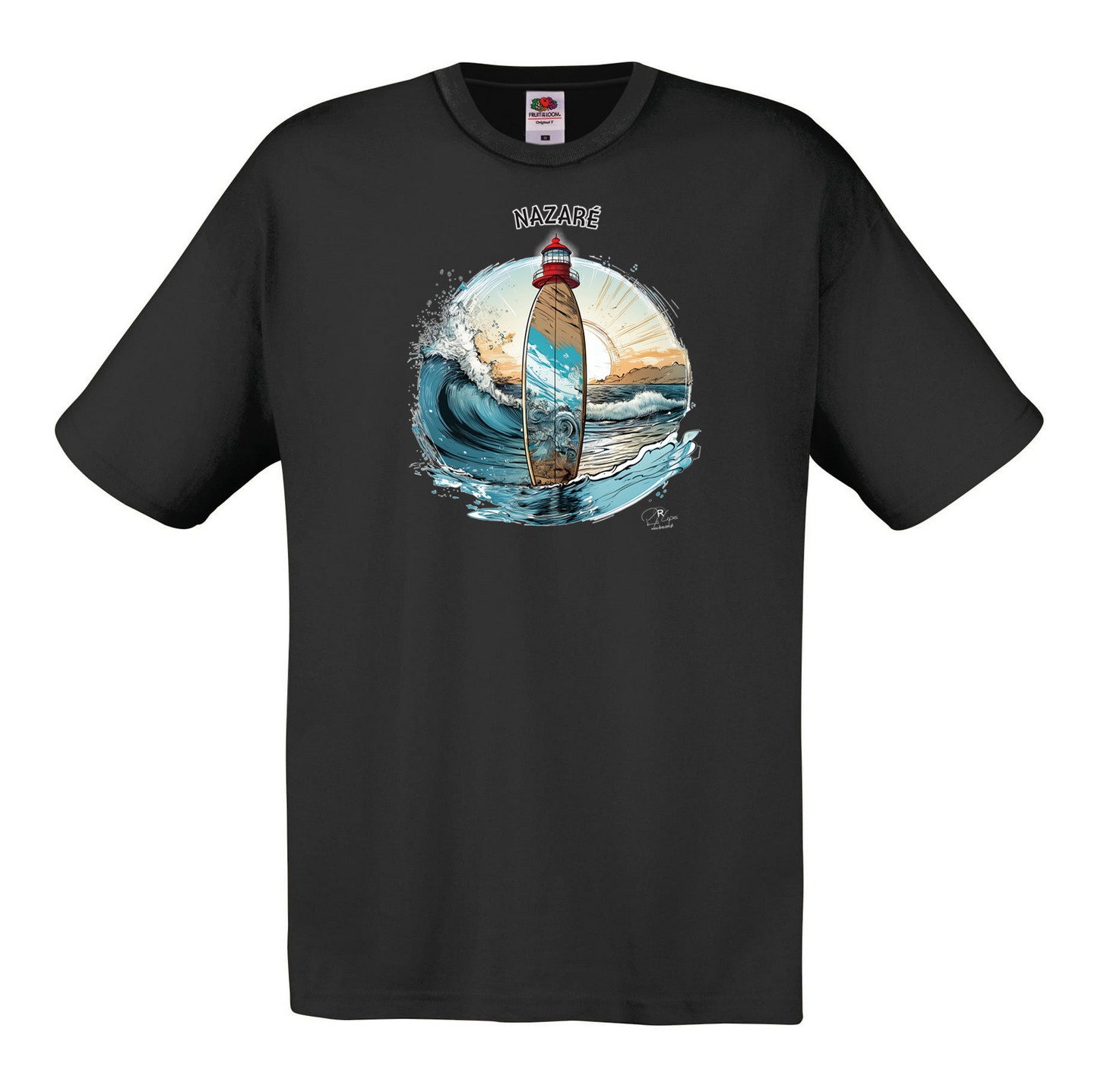 T-shirt Fruit of the Loom, Original 145g, Sol Nazaré