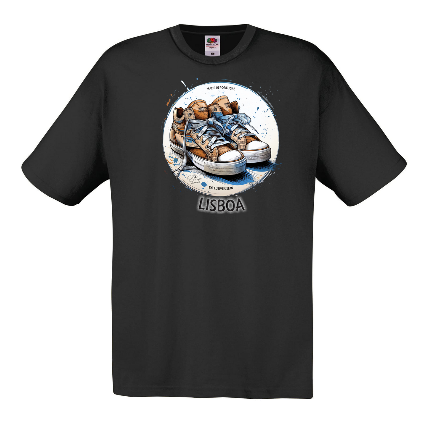 T-shirt Fruit of the Loom, Original 145g, Exclusive Lisboa