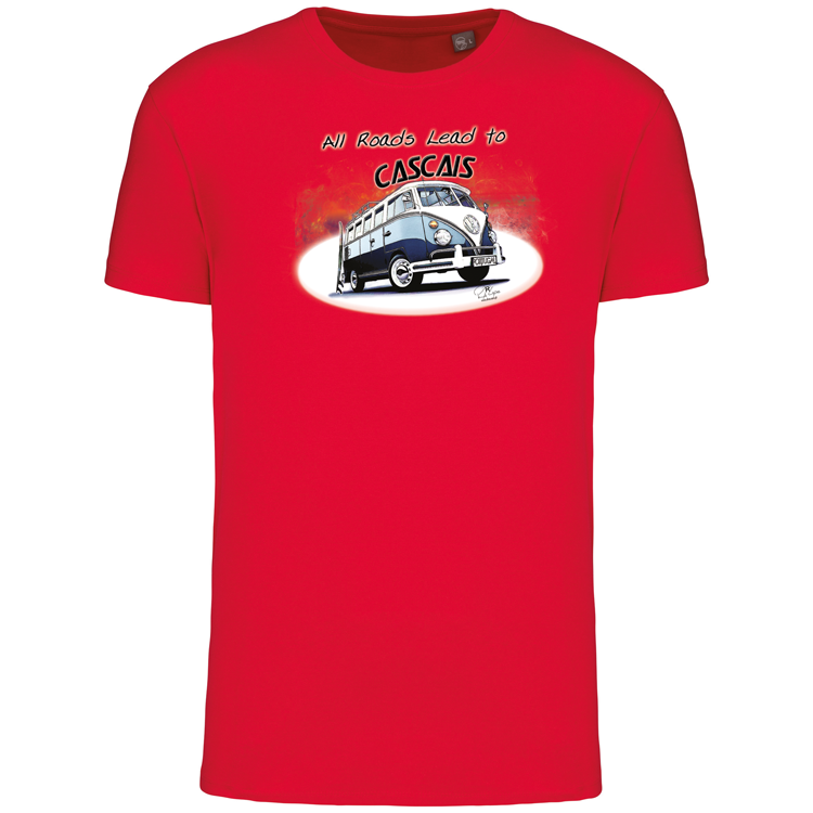 T-Shirt Algodão Biológico All Roads Lead to Cascais