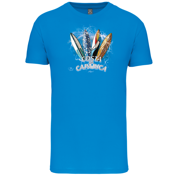 T-Shirt Algodão Biológico Surfboards Costa da Caparica