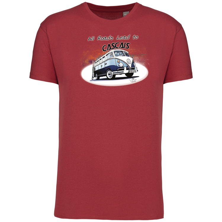 T-Shirt Algodão Biológico All Roads Lead to Cascais