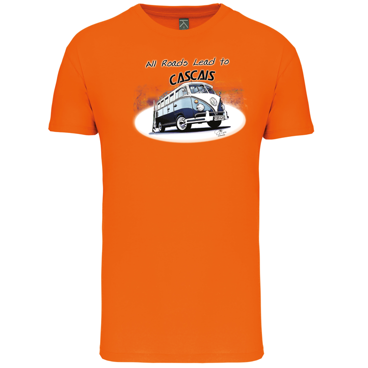T-Shirt Algodão Biológico All Roads Lead to Cascais