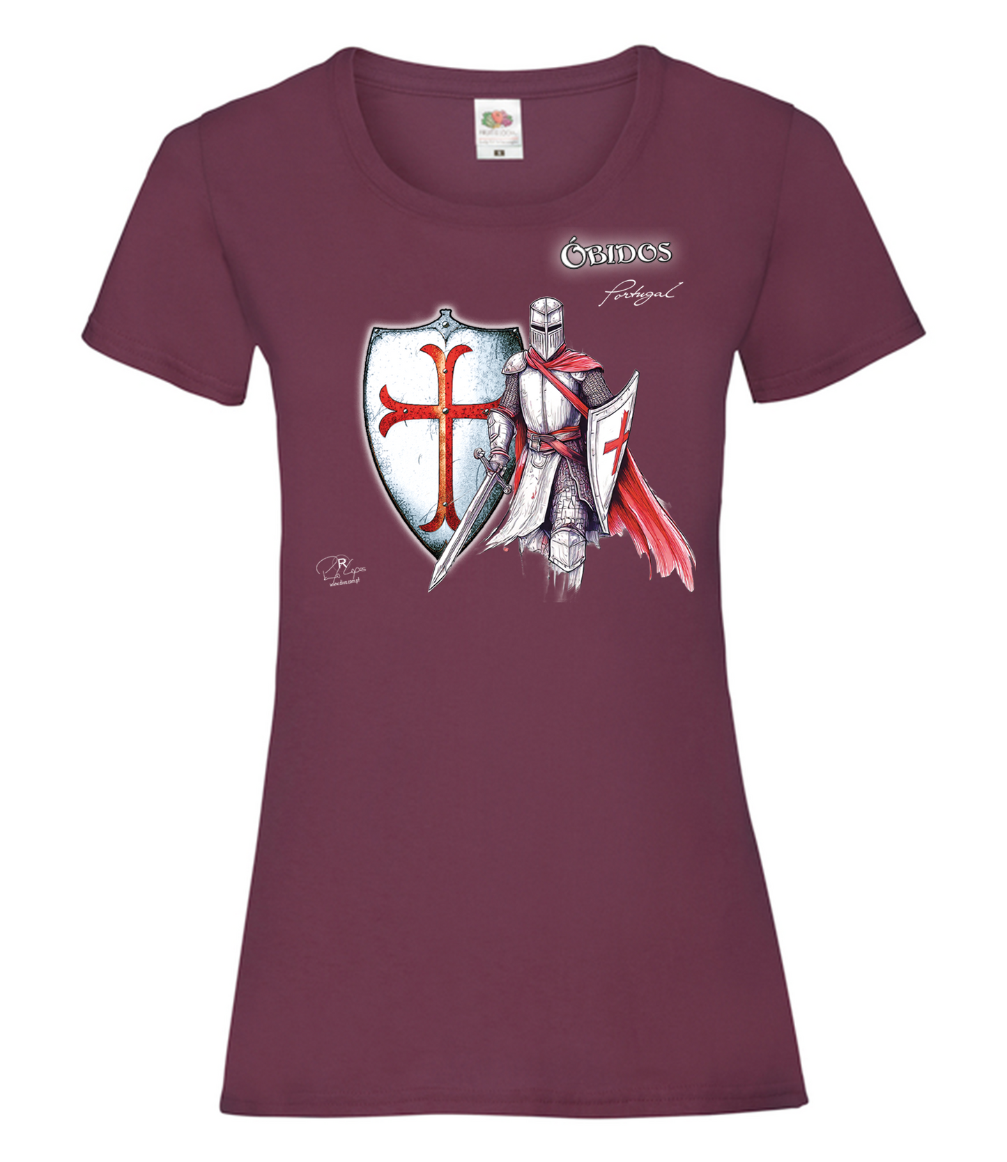 T-shirt Senhora Templário Óbidos