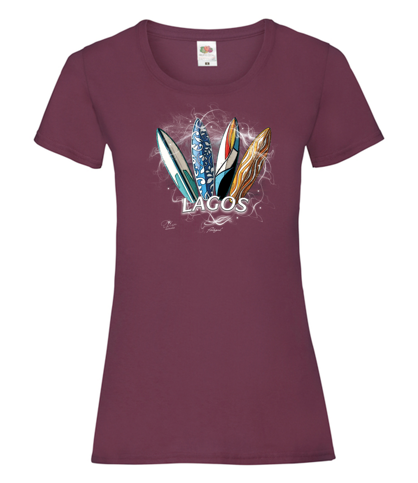 T-shirt Senhora Surfboards Lagos