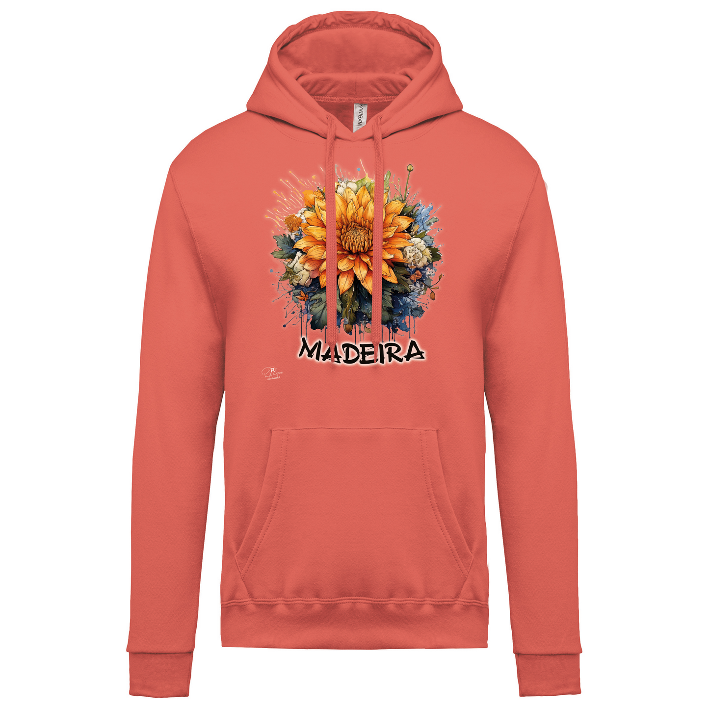 Sweatshirt Kariban com Capuz Arranjo Floral 1