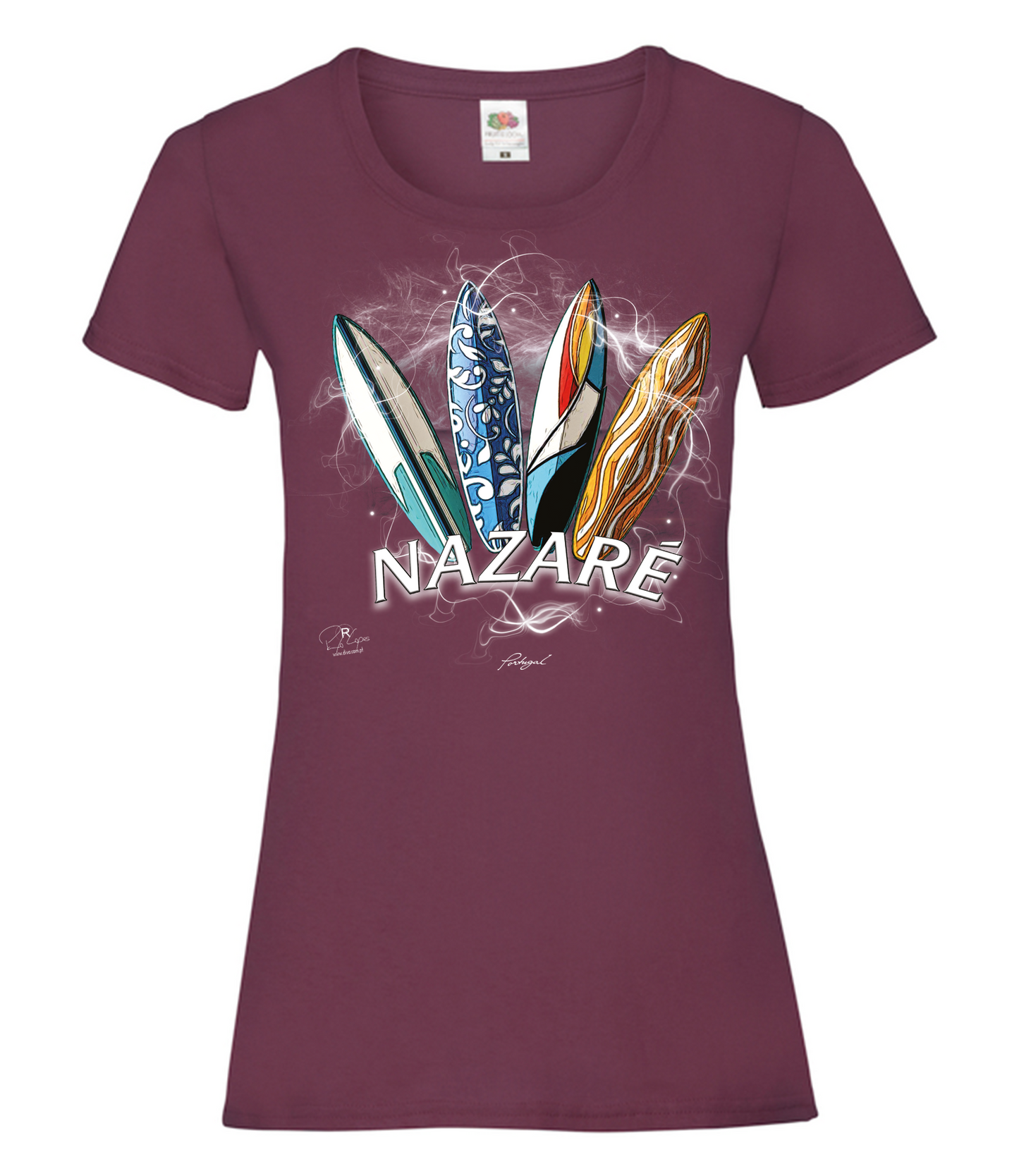 T-shirt Senhora Surfboards Nazaré