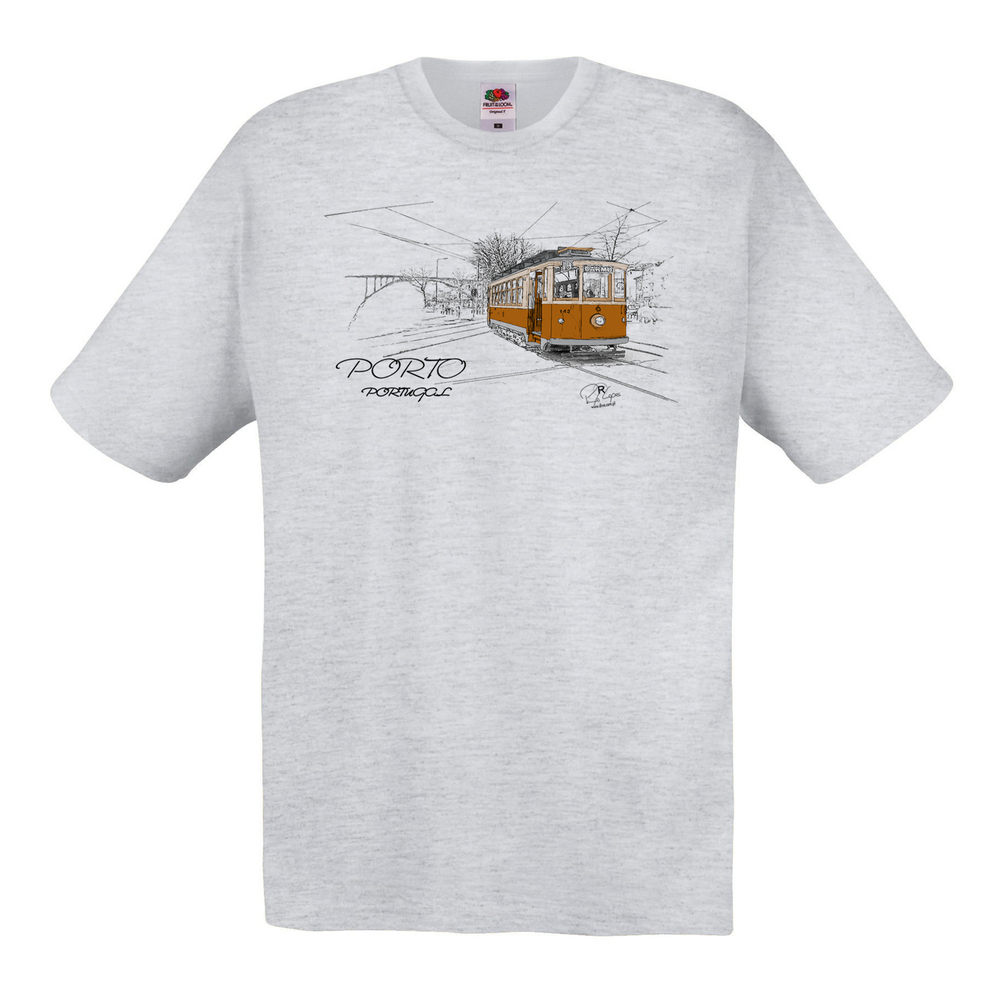 T-shirt Fruit of the Loom, Original 145g, Carmo