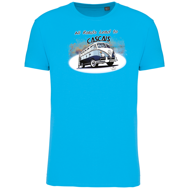 T-Shirt Algodão Biológico All Roads Lead to Cascais