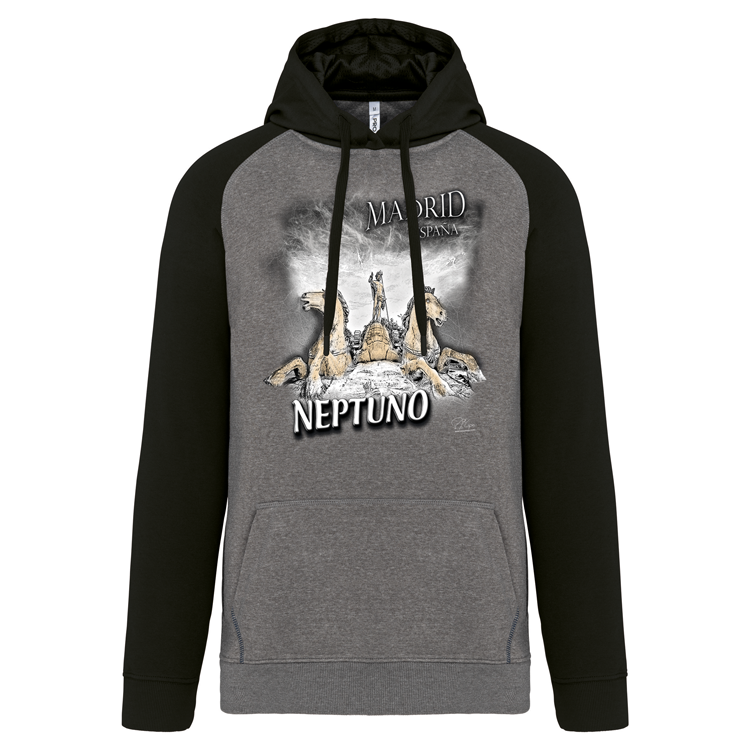 Sweatshirt Bicolor com capuz Neptuno