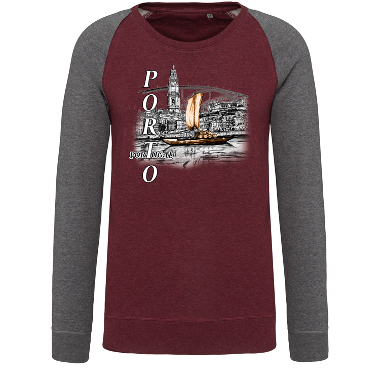 Sweatshirt Bicolor sem capuz Ribeira
