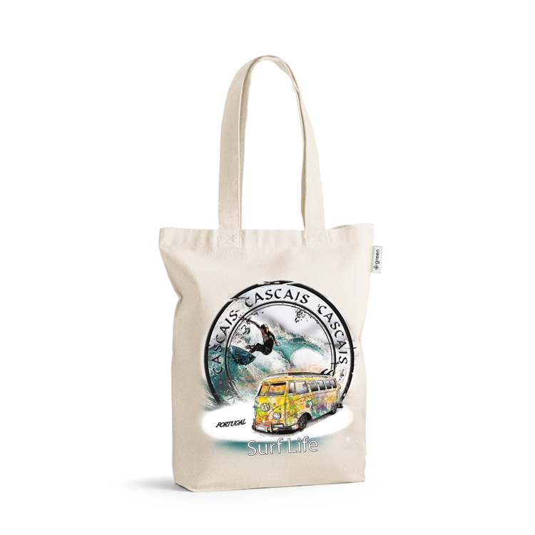 Saco de Algodão Crú 220g Surf Life Cascais