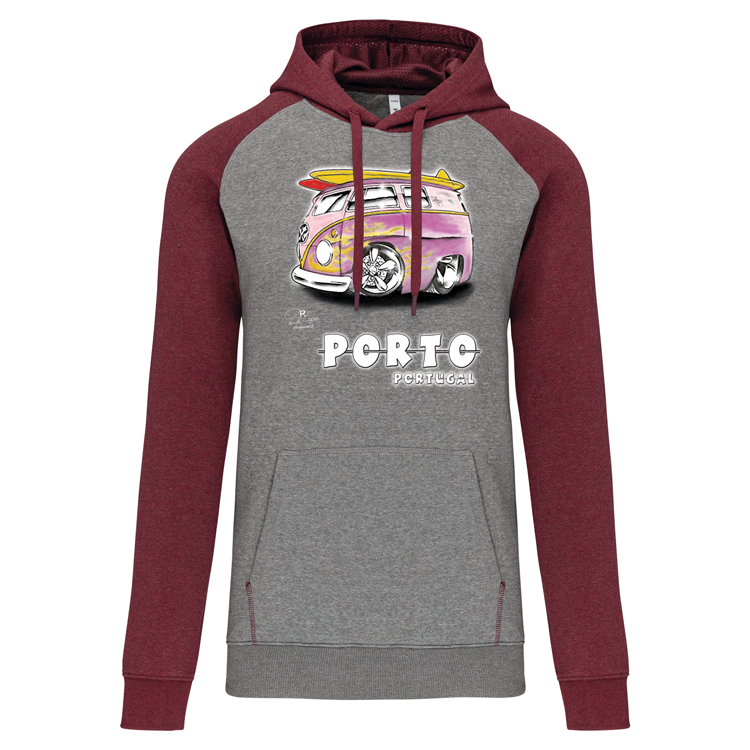 Sweatshirt Bicolor com capuz Gorduxinha Porto