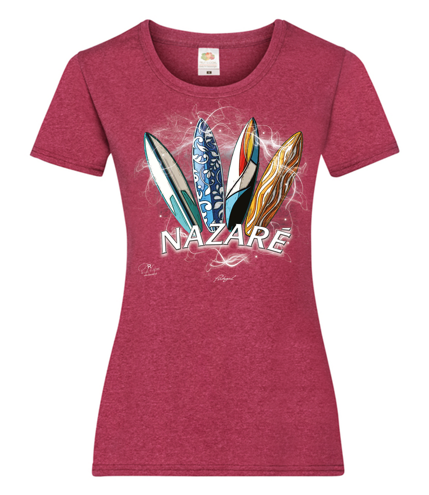 T-shirt Senhora Surfboards Nazaré