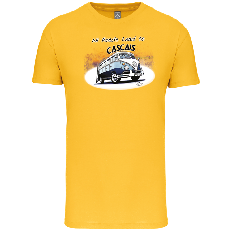 T-Shirt Algodão Biológico All Roads Lead to Cascais