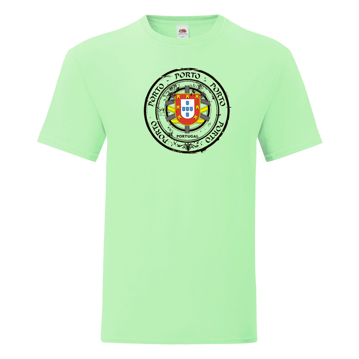 T-shirt Fruit of the Loom, Iconic, 150g, Selo Escudo Porto