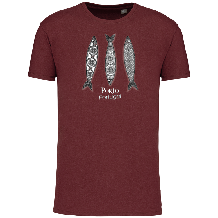 T-Shirt Algodão Biológico 3 Sardinhas Porto