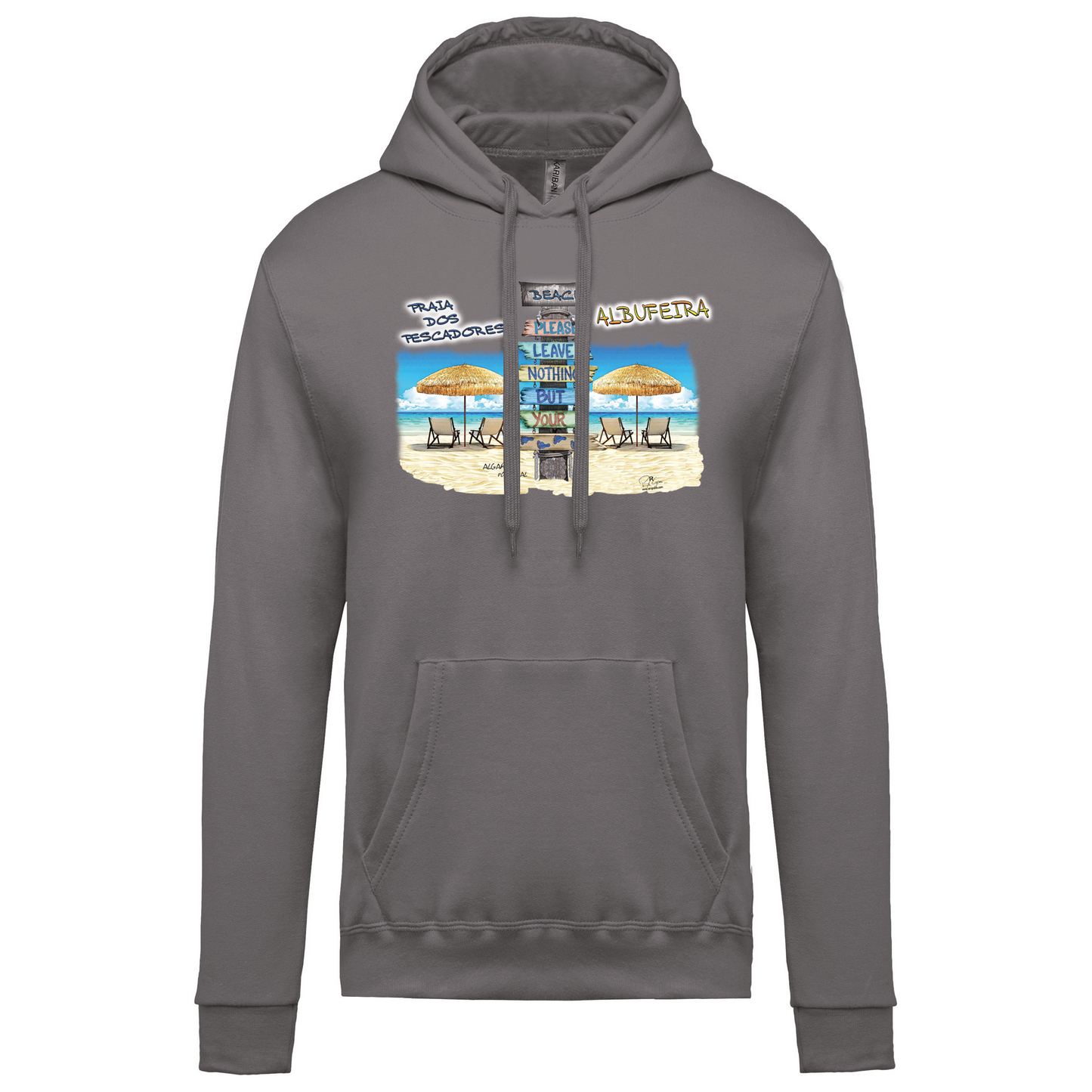 Sweatshirt Kariban com Capuz Pegadas Albufeira