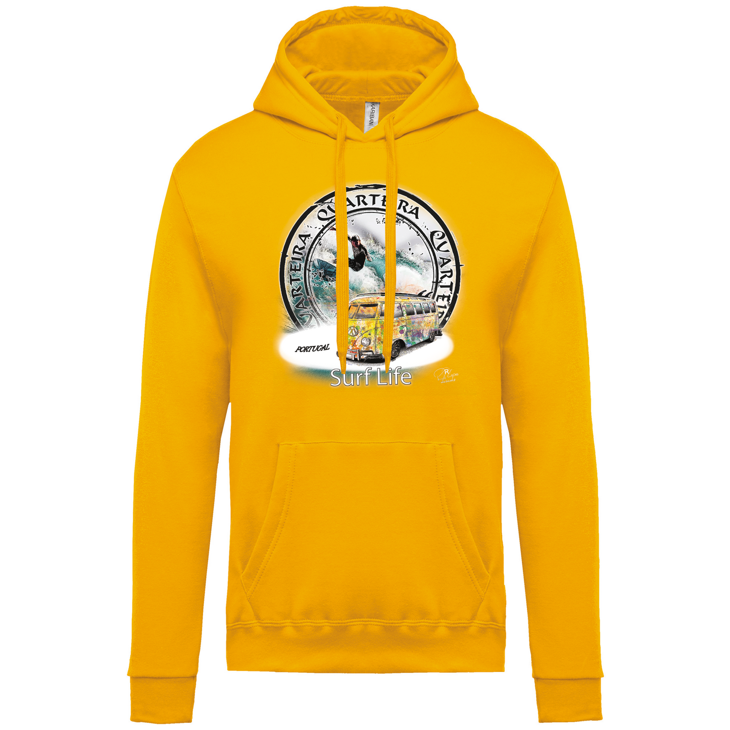 Sweatshirt Kariban com Capuz Surf Life Quarteira