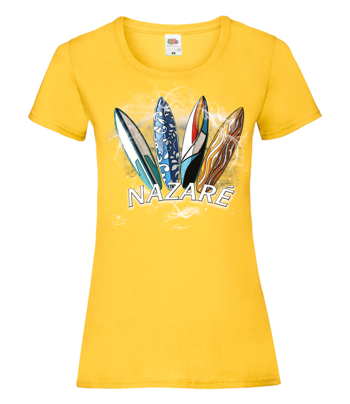 T-shirt Senhora Surfboards Nazaré