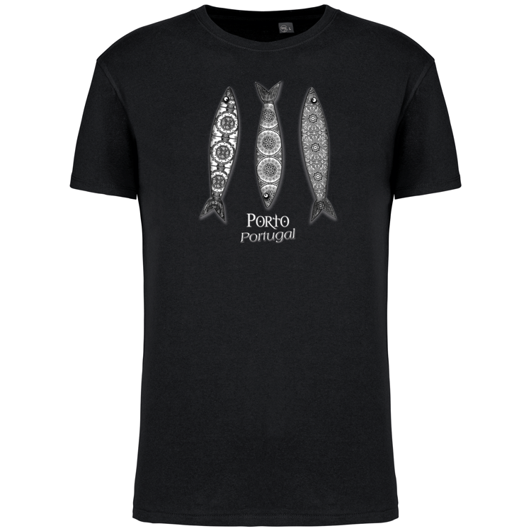 T-Shirt Algodão Biológico 3 Sardinhas Porto