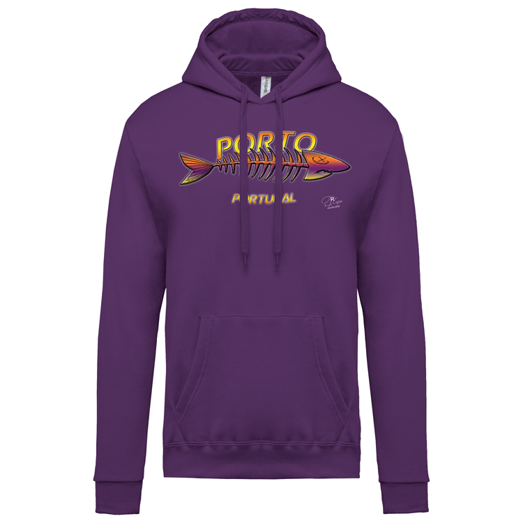 Sweatshirt Kariban com Capuz Espinha Porto