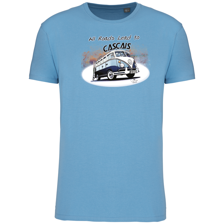 T-Shirt Algodão Biológico All Roads Lead to Cascais