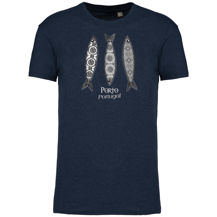 T-Shirt Algodão Biológico 3 Sardinhas Porto