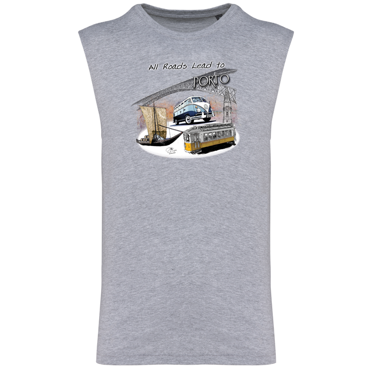 T-shirt Alças All Roads Lead to Porto