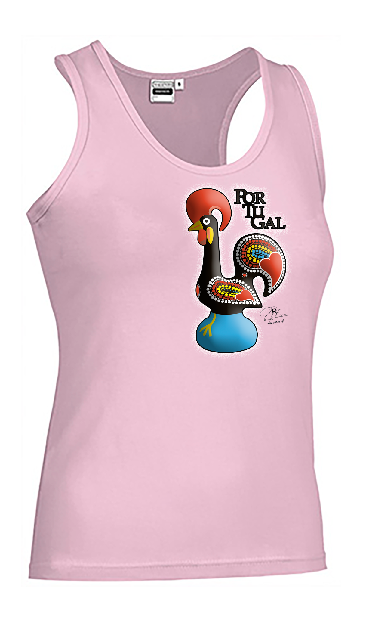 T-shirt Alças Senhora Galo de Barcelos