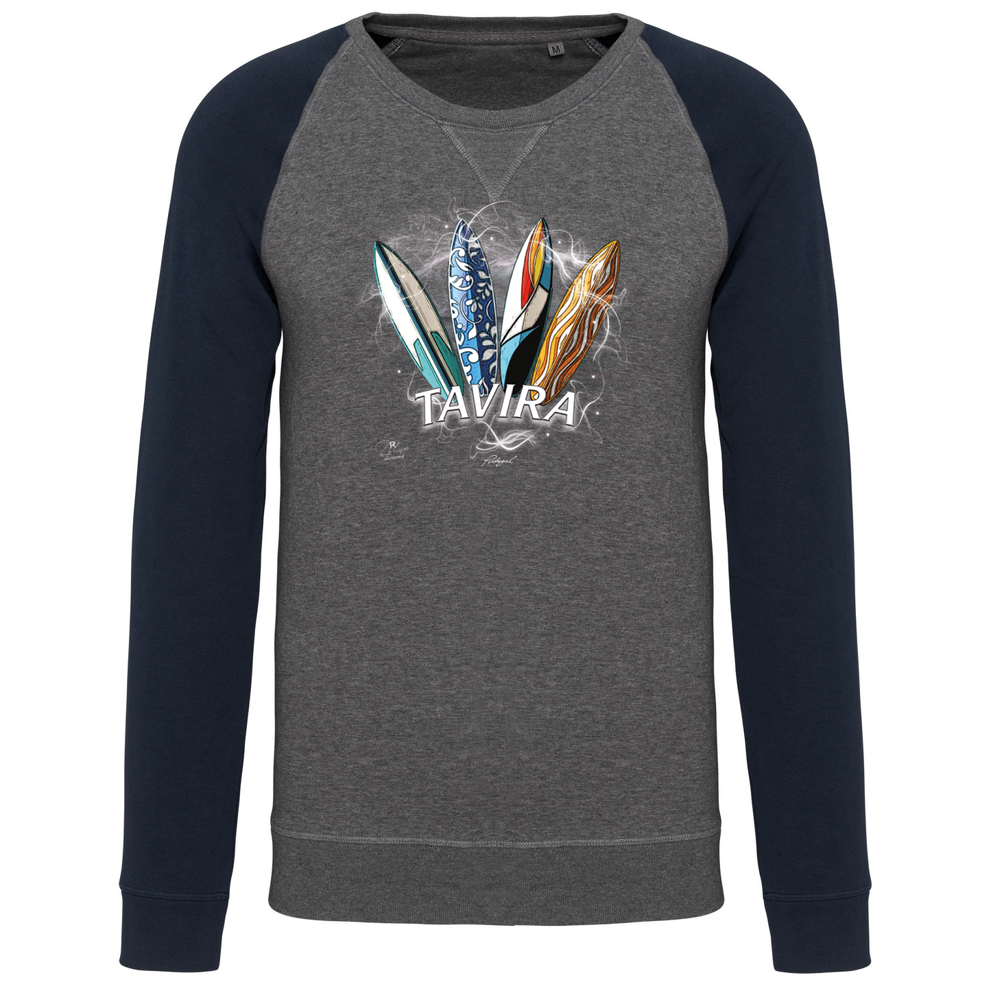 Sweatshirt Bicolor sem capuz Surfboards Tavira
