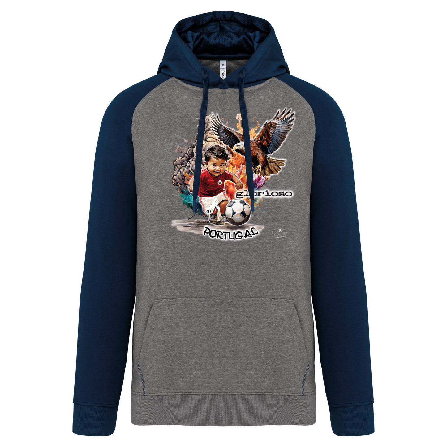 Sweatshirt Bicolor com capuz Glorioso