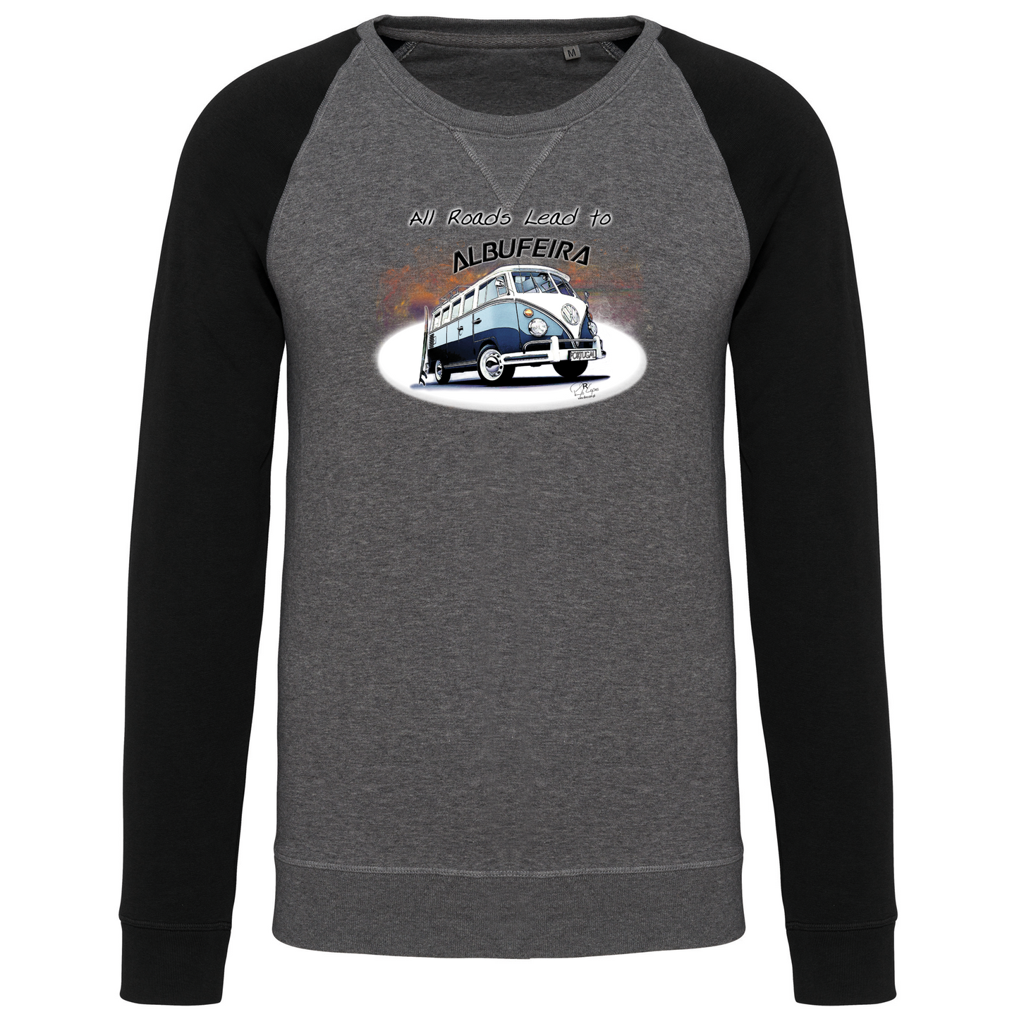 Sweatshirt Bicolor sem capuz All Roads Lead to Albufeira