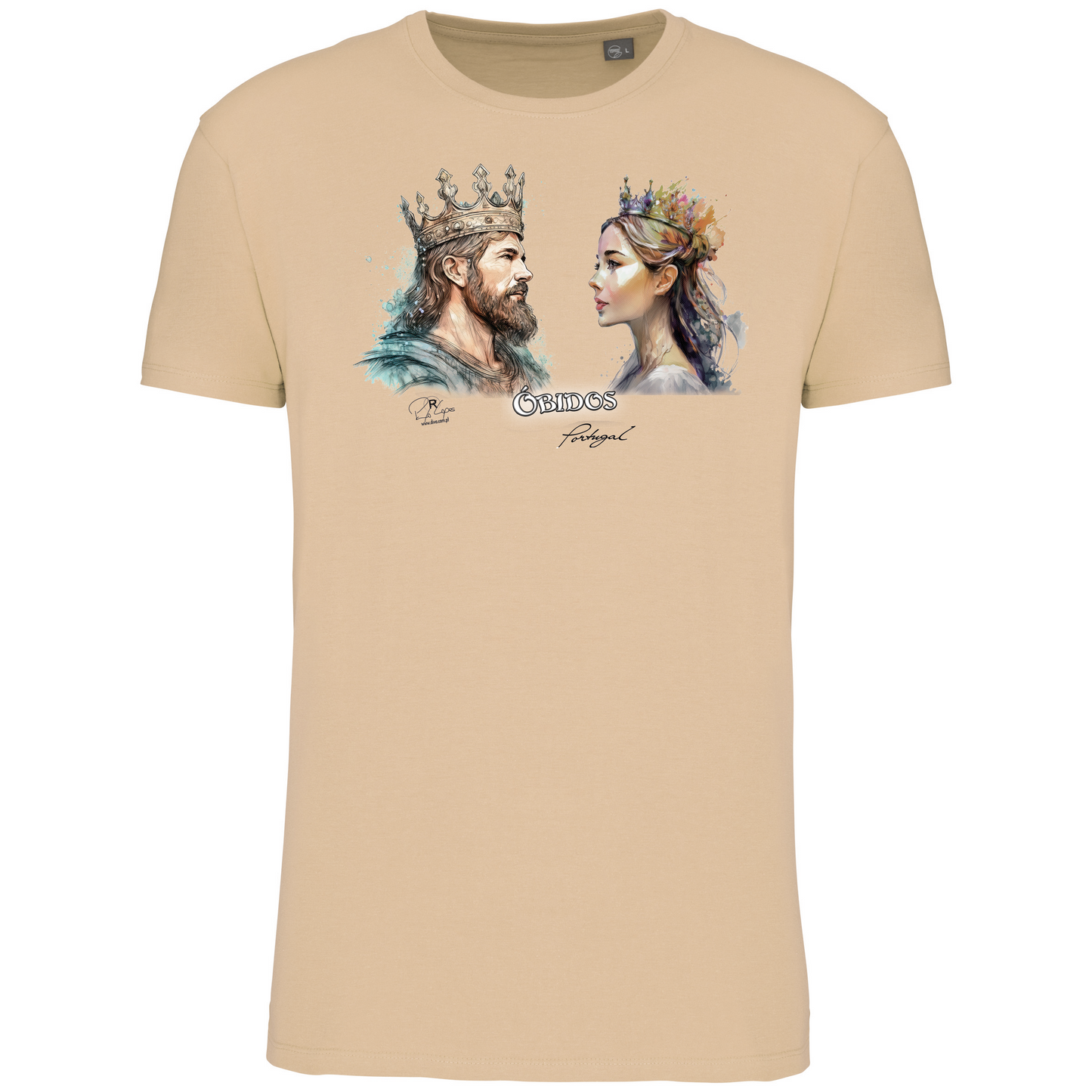 T-Shirt Algodão Biológico King and Queen Óbidos