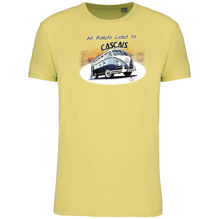 T-Shirt Algodão Biológico All Roads Lead to Cascais