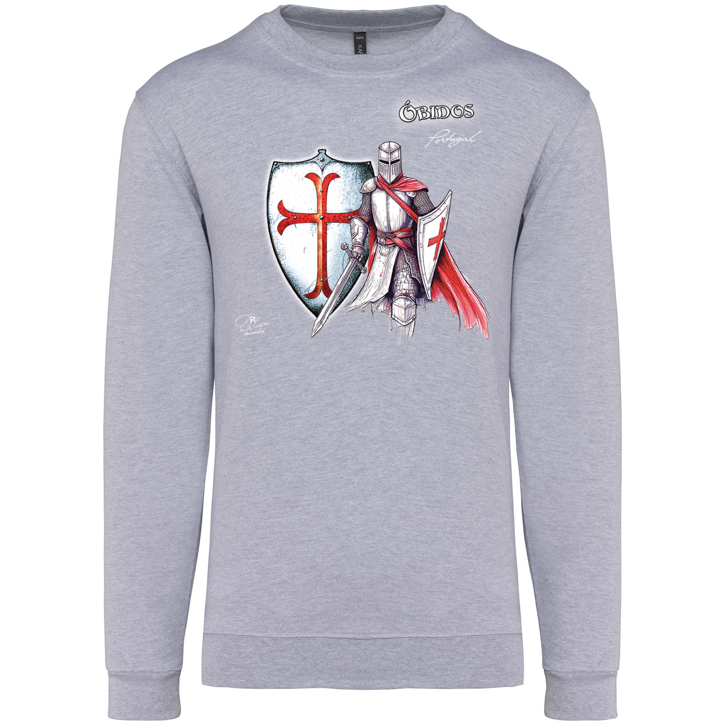 Sweatshirt Kariban sem Capuz Templário Óbidos