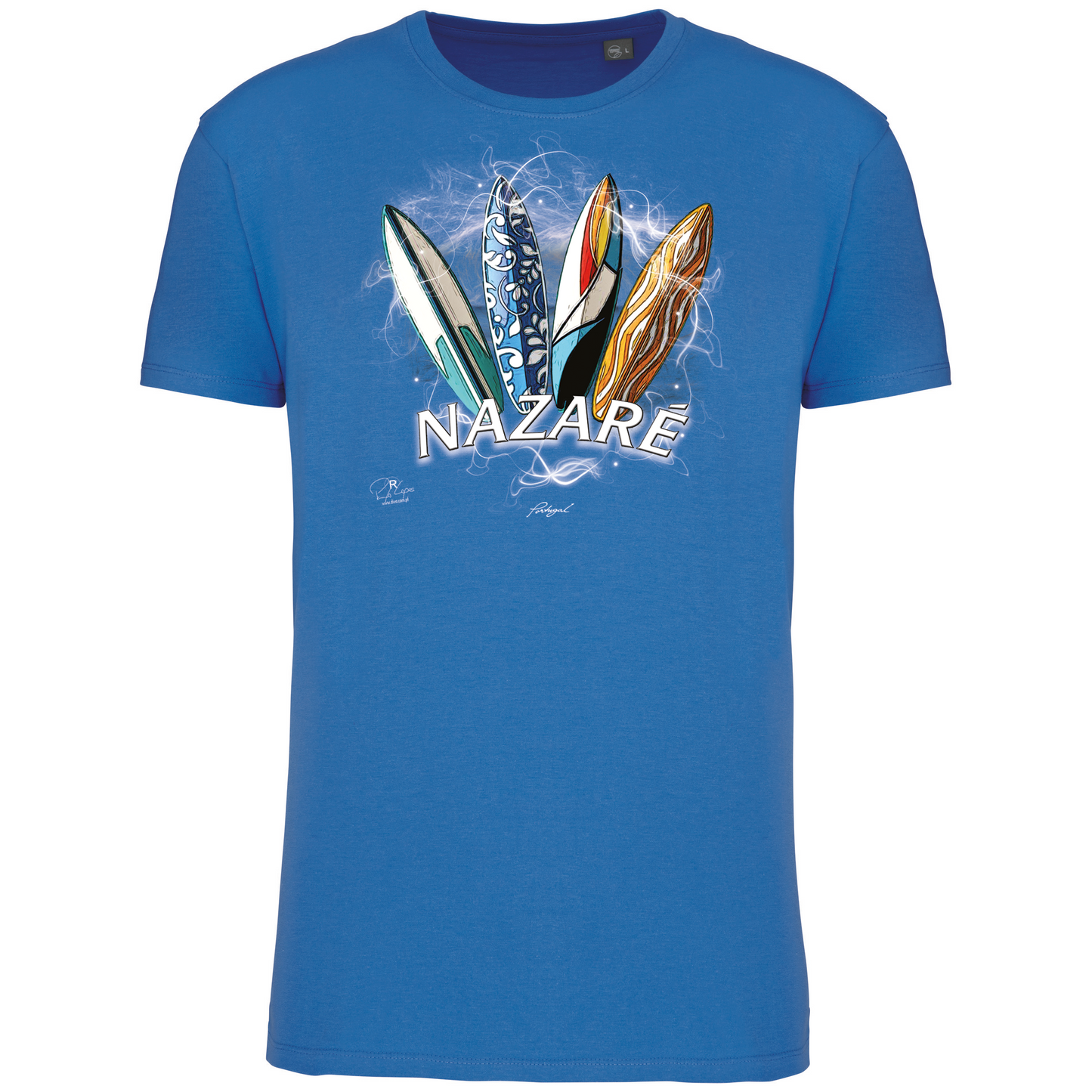 T-Shirt Algodão Biológico Surfboards Nazaré