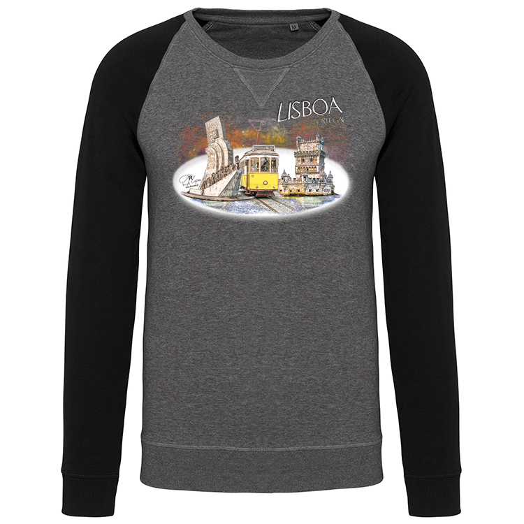 Sweatshirt Bicolor sem capuz Monumentos Belém