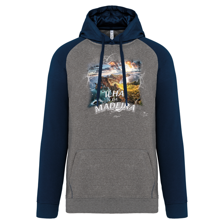 Sweatshirt Bicolor com capuz Ponta de São Lourenço