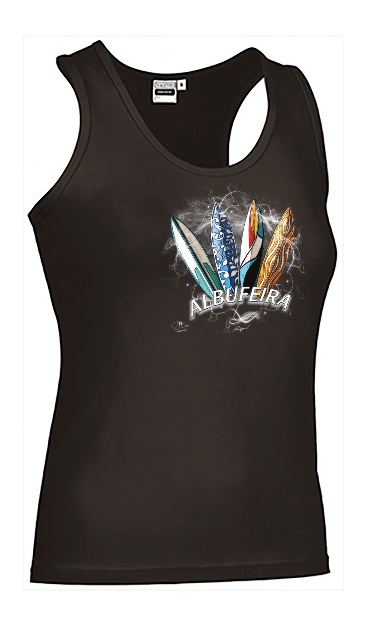 T-shirt Alças Senhora Surfboards Albufeira