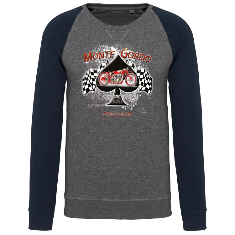 Sweatshirt Bicolor sem capuz Monte Gordo Motorcycle Show