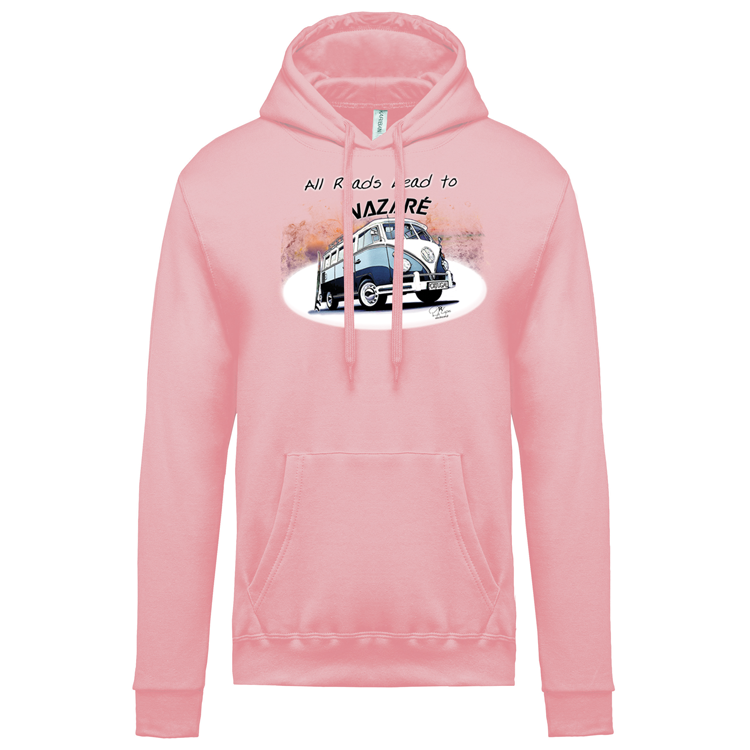 Sweatshirt Kariban com Capuz All Roads Lead to Nazaré