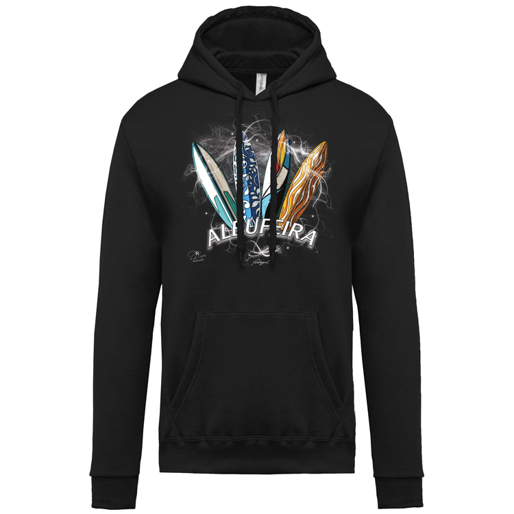 Sweatshirt Kariban com Capuz Surfboards Albufeira