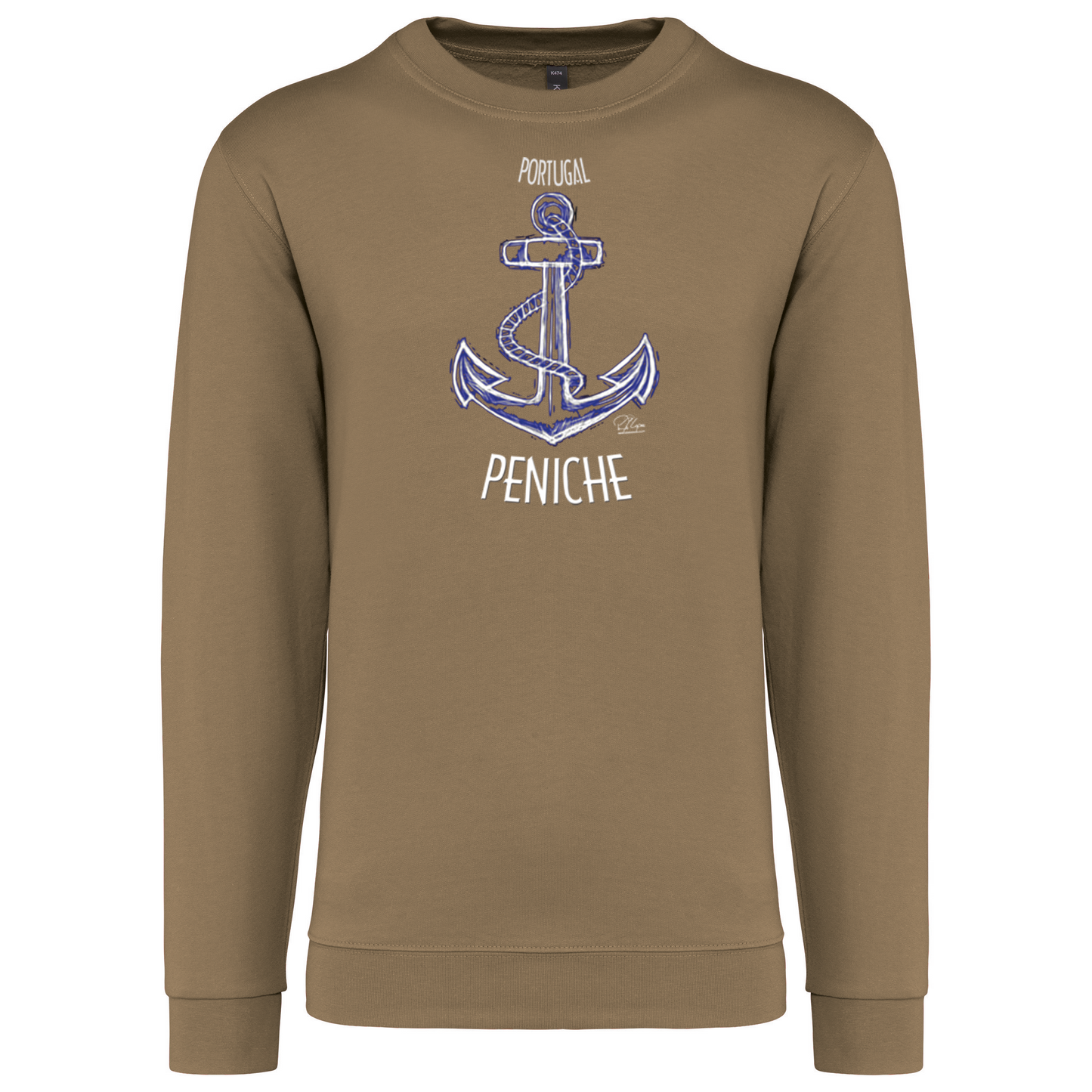Sweatshirt Kariban sem Capuz Âncora Peniche