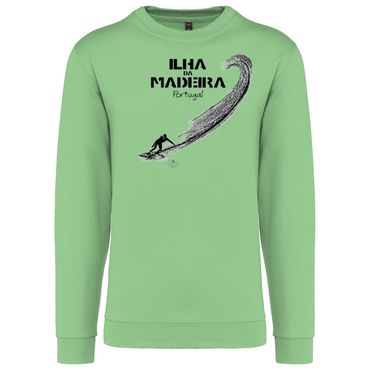 Sweatshirt Kariban sem Capuz Surf Ilha da Madeira