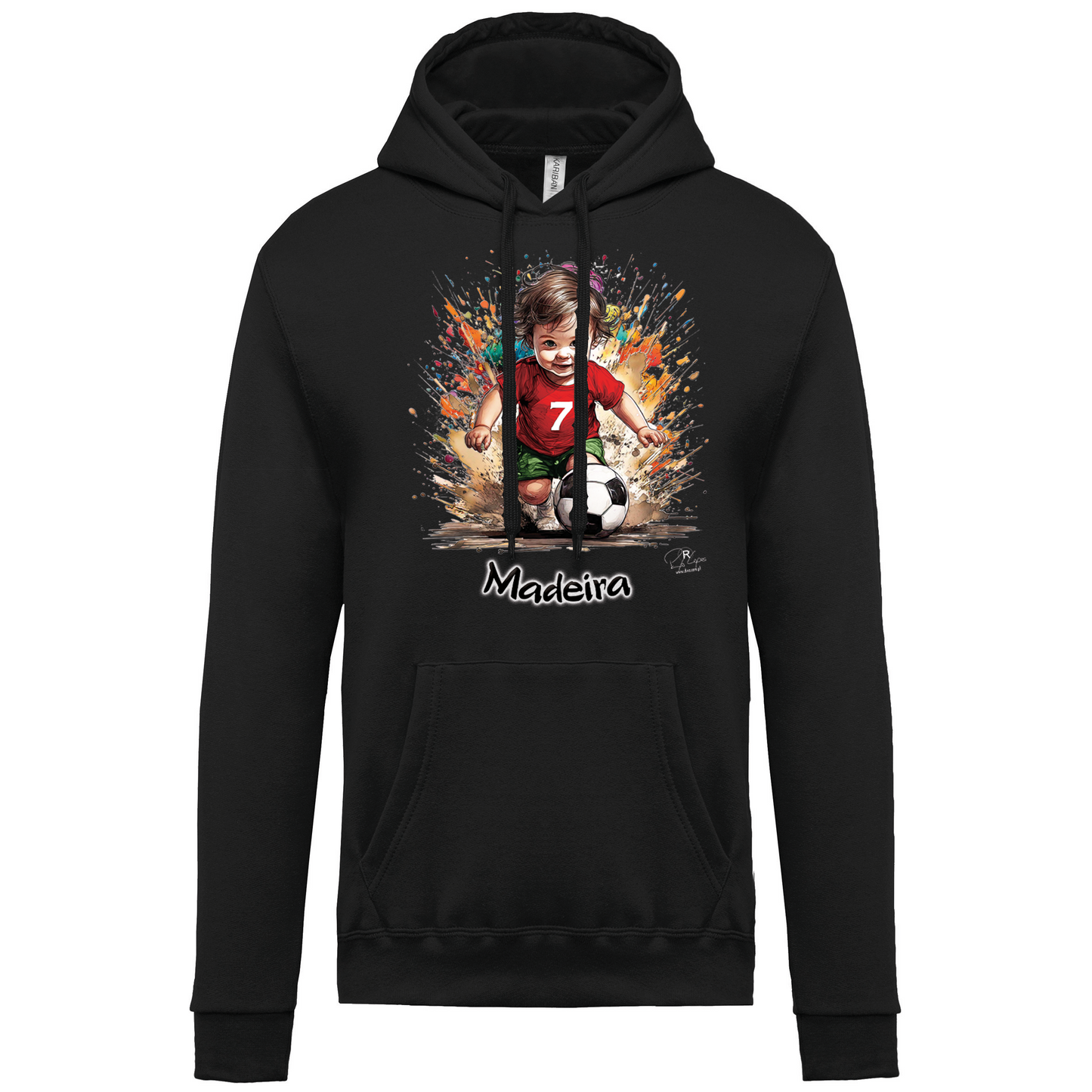 Sweatshirt Kariban com Capuz 7 Madeira