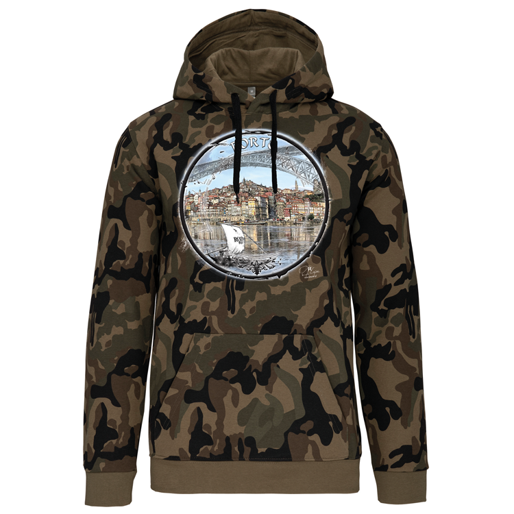 Sweatshirt Kariban com Capuz Selo Porto